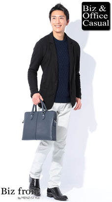 テーラードジャケット×Tシャツ・カットソー・ニットセーターのデート服コーデ例