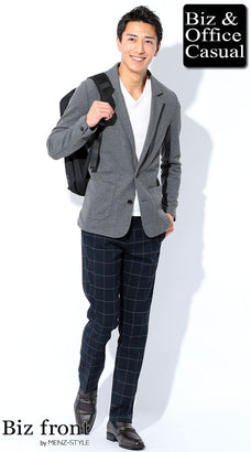 カジュアルな私服ジャケパンコーデ例