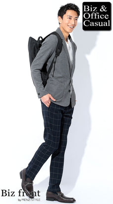 グレージャケットの着こなしコーディネート例