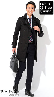 黒コートのコーデ例