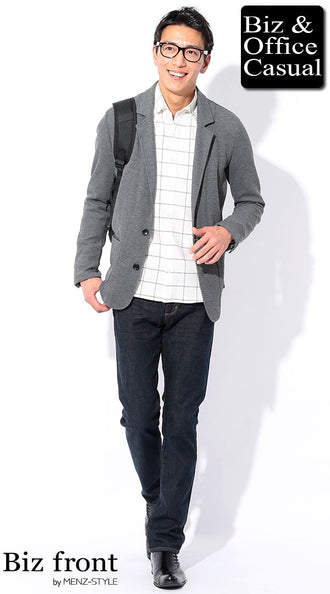 ウインドウペンチェックシャツのコーデ例