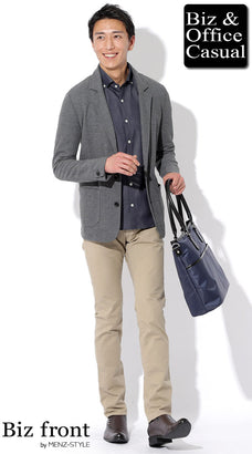 グレーセットアップ・スーツのコーデ例