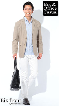 夏のビジネスカジュアルコーデ例