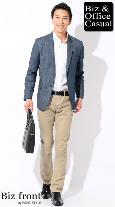 ネイビージャケットに合わせるシャツ・シャツインスタイル