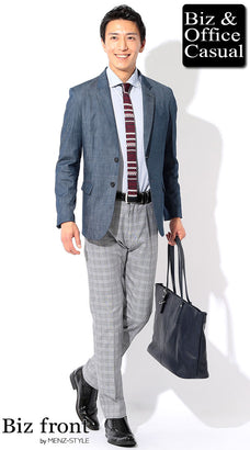 デニムテーラードジャケットのコーデ例