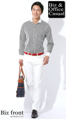 ノージャケット・ノーネクタイコーデ