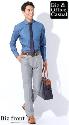 千鳥格子チェックパンツのコーディネート例