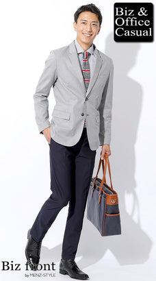 ビジネススラックスコーデ例