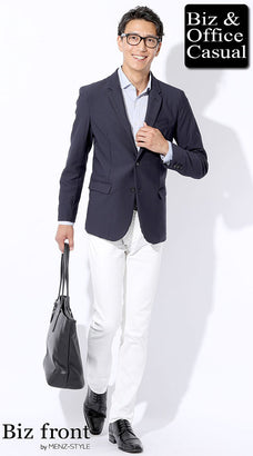 夏の40代メンズジャケットコーディネート例