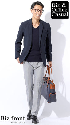 カジュアルな私服ジャケパンコーデ例