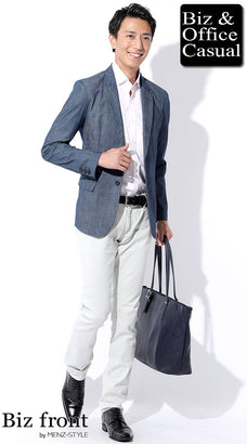 ピンクシャツのコーデ例