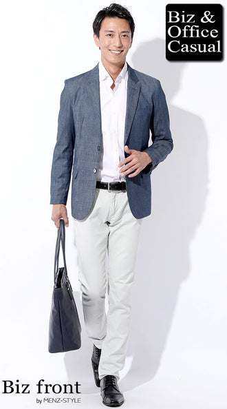 ドビーチェックシャツのコーデ例