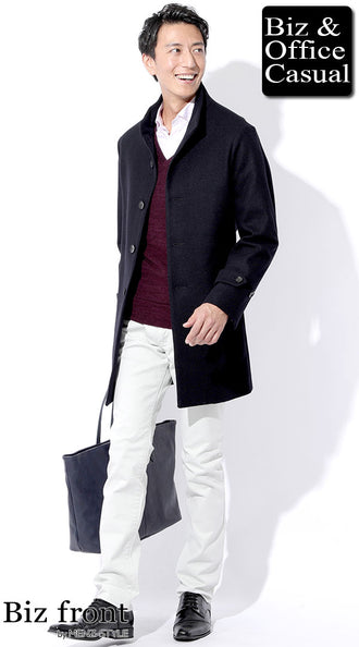 ドビーチェックシャツのコーデ例