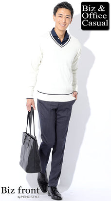 春のオフィスカジュアルコーデ例