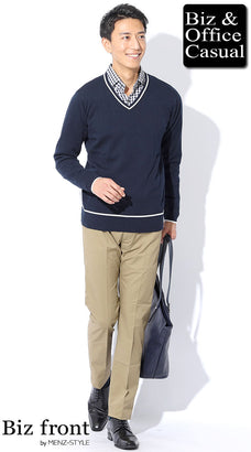 ビジネスカジュアルシャツのコーデ例