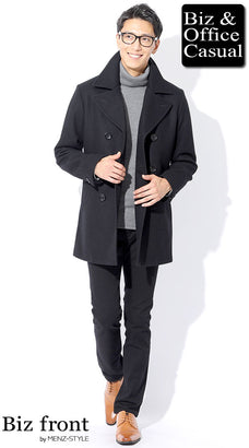 冬の黒パンツコーディネート例