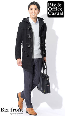 黒コートのコーデ例