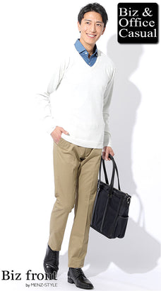 春のデニムシャツ人気コーデ例