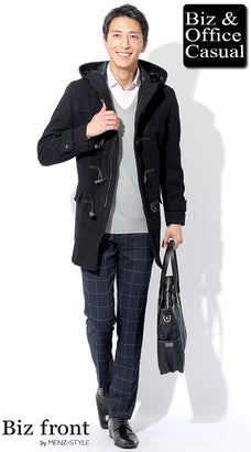 黒コートのコーデ例