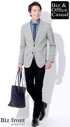 グレージャケットのコーデ例