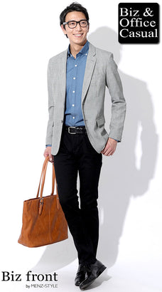 春のオフィスカジュアルコーデ例