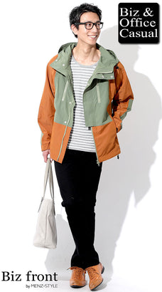 黒｜スキニーパンツ・細身のスリムパンツとアウター・コートのコーデ例