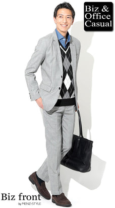 ニットベストコーデ例