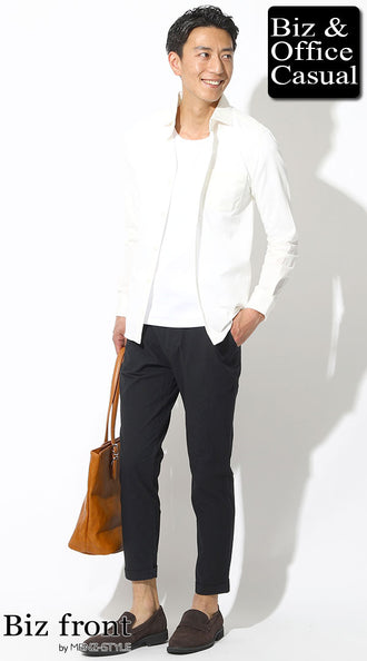 白Tシャツコーデ例