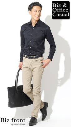 60代男性に似合うシャツコーディネート例