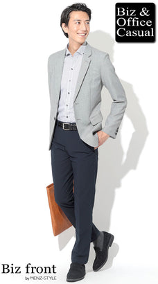 夏のビジネスカジュアルジャケットコーデ例