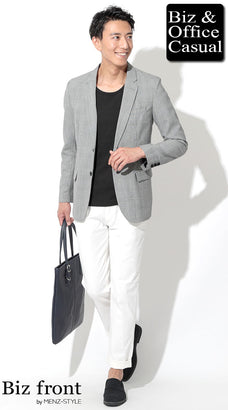 夏のビジネスカジュアルコーデ例