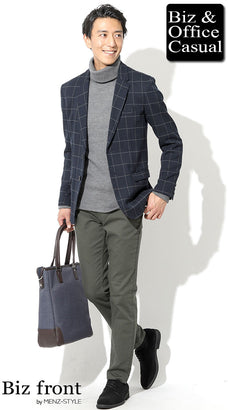 秋の60代メンズジャケットコーディネート例