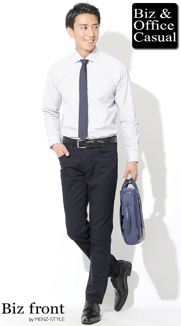 クールビズに穿くチノパンコーデ例