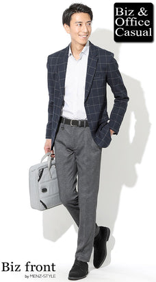 秋服ジャケットのメンズコーデ例