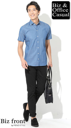 40代の真夏のオフィスカジュアルコーディネート