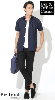 夏の黒パンツコーディネート例