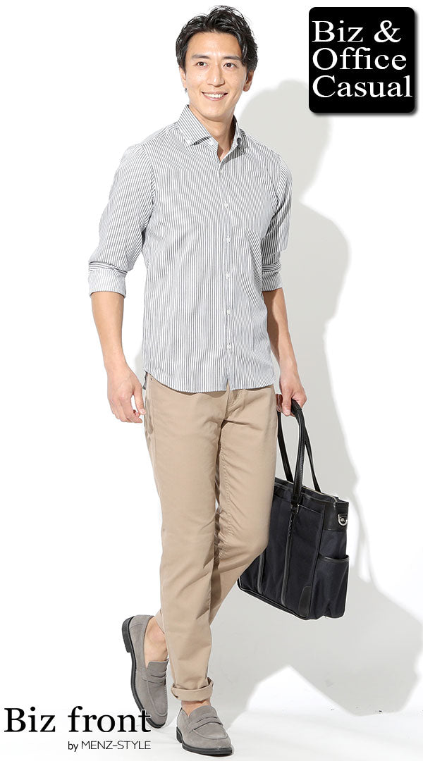 チノパン夏のメンズコーデ例