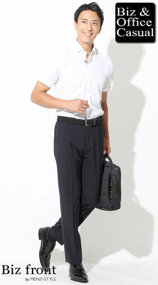 夏に涼しい薄手ズボンのメンズコーデ例