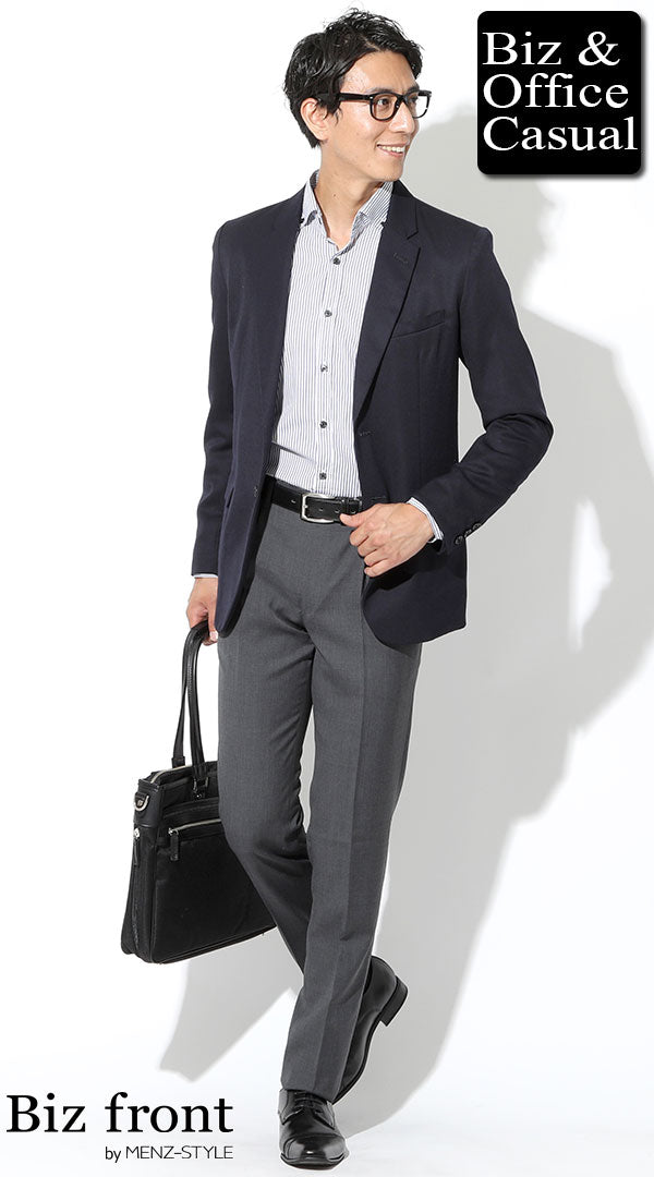グレースラックスのメンズコーデ例