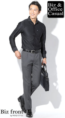 ポロシャツのスマートカジュアルメンズコーデ例