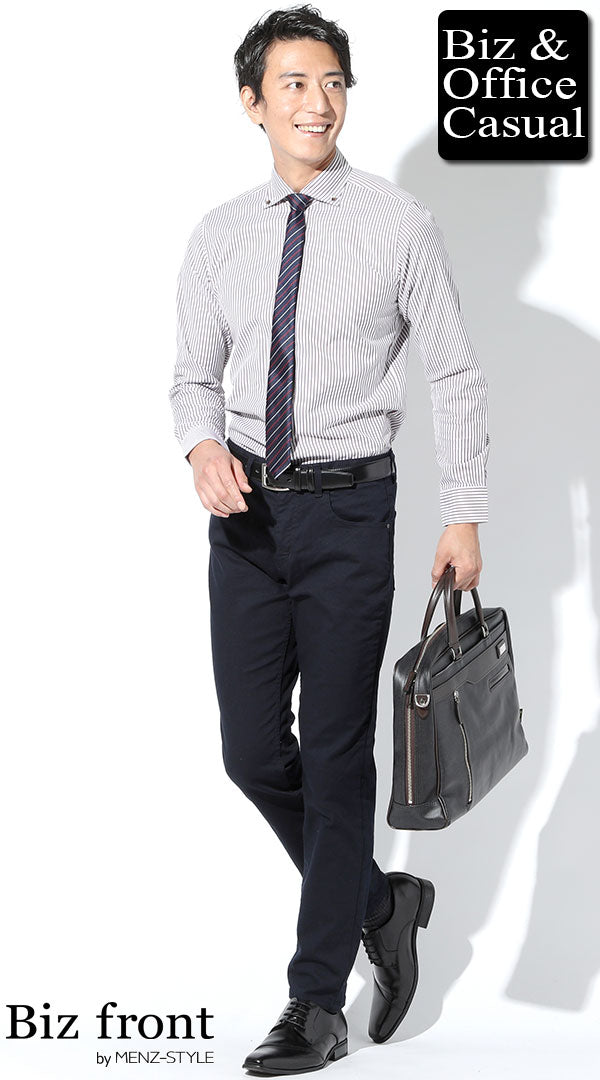 クールビズに穿くチノパンコーデ例