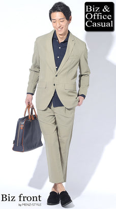 洗えるジャケットのカジュアルコーデ例