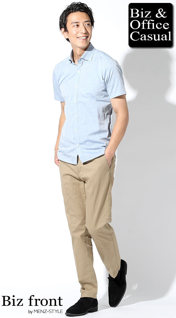 夏のシャツ50代メンズコーデ例