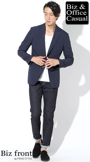 30代メンズの同窓会におすすめの服装の夏のジャケパンコーデ