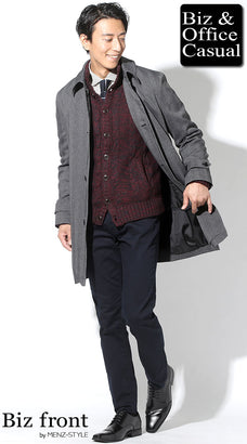 コート・アウターコーデ｜女性ウケのいいウォームビズの服装