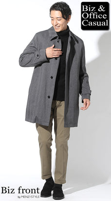 冬の60代男性メンズファッションコーディネート例