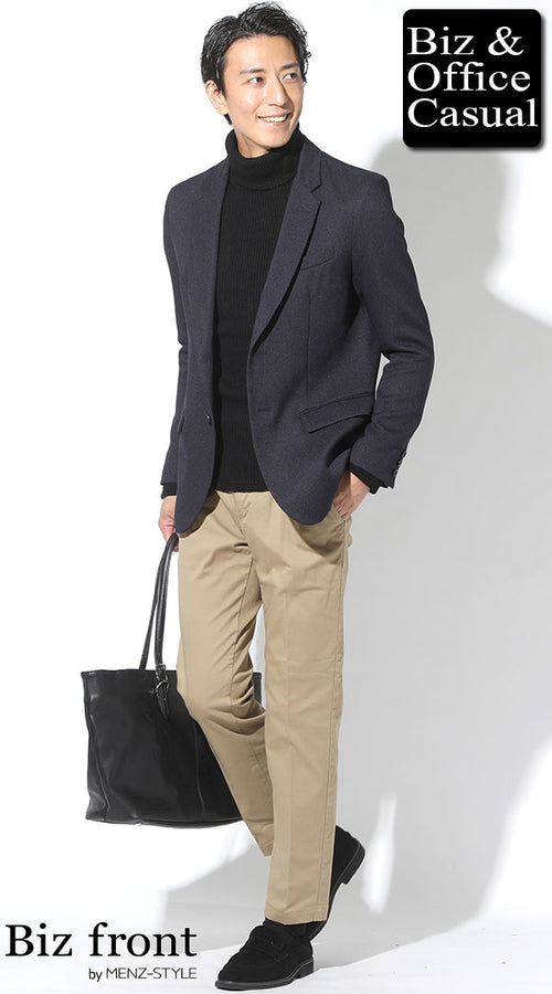 信頼感をさりげなく高める、50代のウールテーラードジャケット