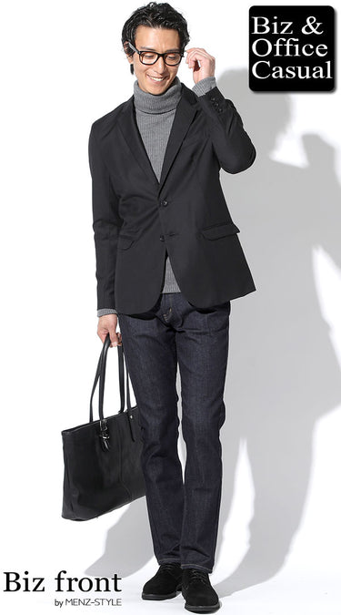 秋冬を暖かくおしゃれに過ごすジャケット×ジーンズのコーデ例