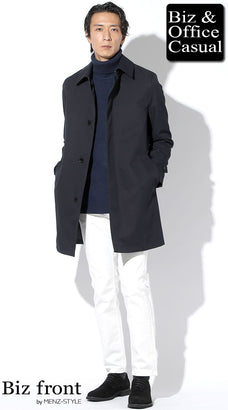 ネイビー×白の爽やかコントラストコーデ