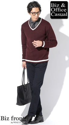 秋のシャツ40代メンズコーデ例